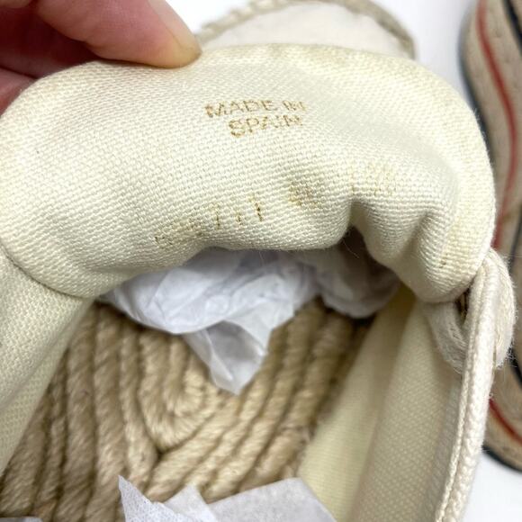 Gucci Lilibeth GG Web Logo Canvas Lace Up Espadrille Platform Sneaker Cream EU40 - Picture 12 of 14